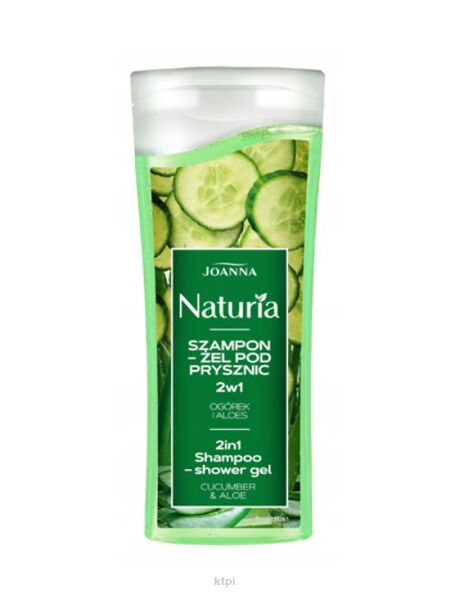 Joanna  Naturia  Żel Pod Prysznic -Szampon 2w1 Ogórek  i Aloes 100 ml