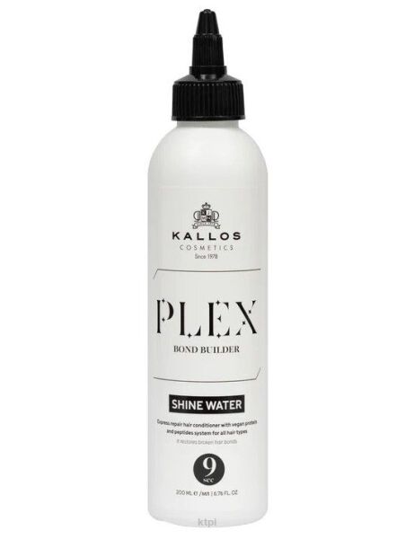 Kallos Plex Bond Builder Shine Water ekspresowa odżywka do włosów 200 ml