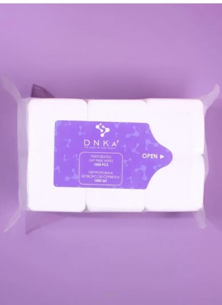 DNKA Perforowane bezpyłowe waciki 5x5cm (1000 szt.)