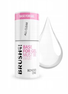 BRUSH UP! Baza pod żel Bonder One Base for Gel Must Be All Clear 5g