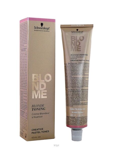 Schwarzkopf Blondme Farba Blonde Toning Steel Blue Krem 60 ml