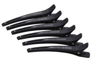 Lussoni Klipsy fryzjerskie Karbonowe 6 szt. 11cm