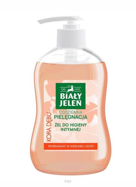 Biały Jeleń Codzienna pielęgnacja Żel do higieny intymnej Kora dębu 500 ml