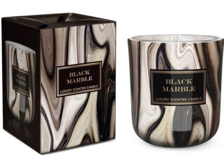 Bartek Candles Świeczka Marble Black 150g