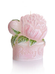 Bartek Candles Świeczka Peony jasny różowy 80 g