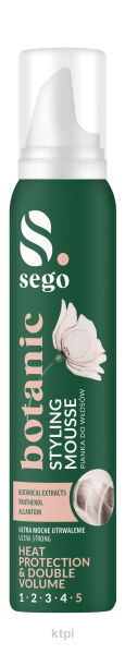SEGO Botanic styling mousse pianka do włosów ultra strong 200 ml