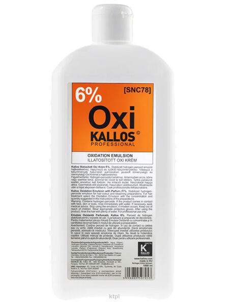 Kallos KJMN kremowy utleniacz zapachowy Oxi 6 % 1000 ml