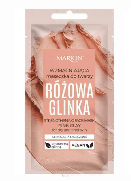Marion Różowa Glinka maseczka wygładzająca 8 g