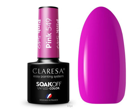 Claresa Lakier Hybrydowy 549 Pink 5 ml