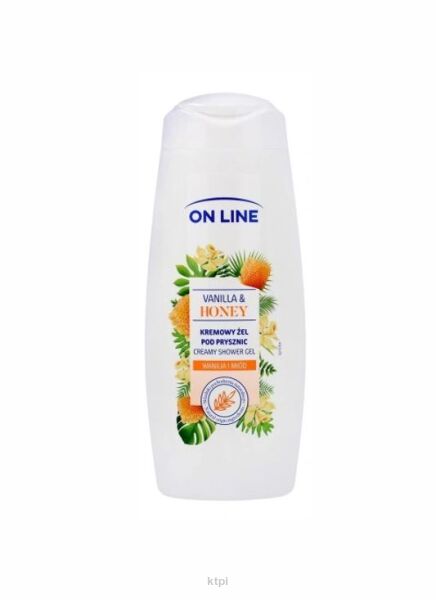 On Line żel pod prysznic wanilia i miód 400ml