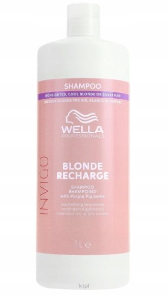 Wella Invigo Blonde Recharge Szampon  1000ml