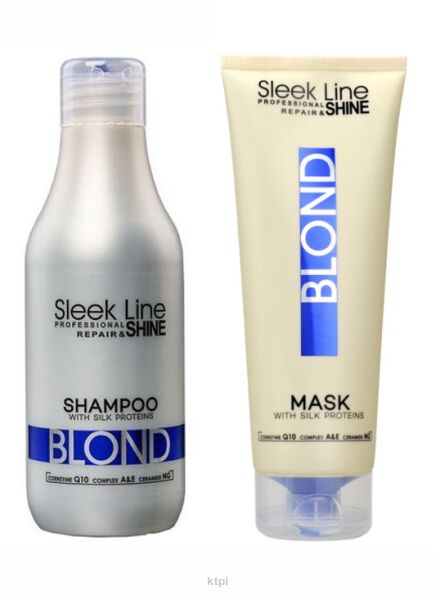 Stapiz Sleek Line Blond zestaw szampon maska 300