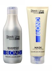 Stapiz Sleek Line Blond zestaw szampon maska 300