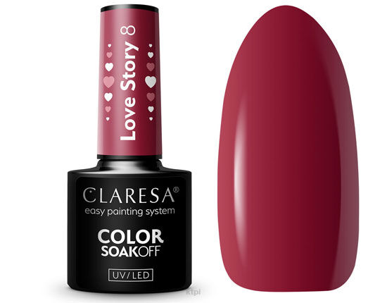 Claresa Lakier Hybrydowy 8 Love Story 5 ml