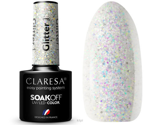 Claresa Lakier Hybrydowy 1 Glitter 5 ml
