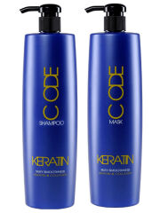 STAPIZ CODE Keratin & Collagen zestaw szampon + maska 1000 ml