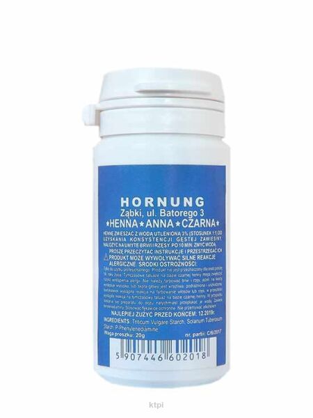 Hornung Henna Proszkowa Anna Czarna 20 g