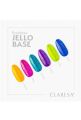 CLARESA Rainbow Jello baza hybrydowa kolor różowy z kawałkami folii 5 g - 2