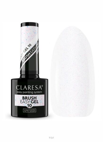 Claresa Brush Easy Gel żel do paznokci w butelce kolor 10 5 ml
