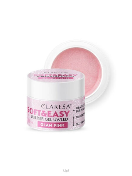 Claresa Soft & Easy Żel Budujący Glam Pink 45 g