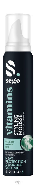SEGO Vitamins styling mousse pianka do włosów ultra strong 200 ml