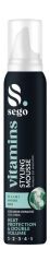 SEGO Vitamins styling mousse pianka do włosów ultra strong 200 ml