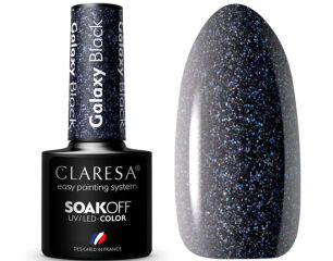 Claresa Lakier Hybrydowy Galaxy Black 5 ml