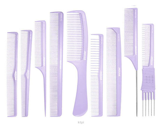 Jaguar Zestaw grzebieni Lavender 9 sztuk