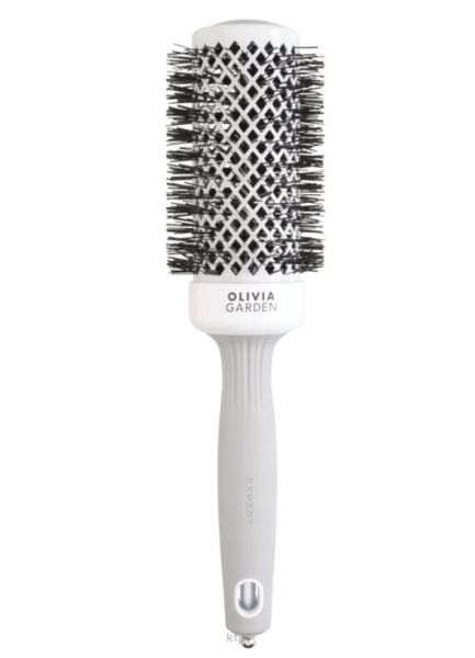 Olivia Garden Expert blowout shine szczotka do modelowania white&gray 45 mm