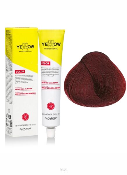 Yellow Professional Alfaparf  Color Permanent farba do włosów KOLOR 5.66S 100 ml