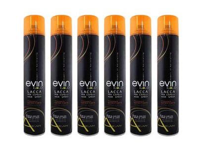 Evin Zestaw 6 Lakierów Black Z Olejkiem Arganowym 750 ml