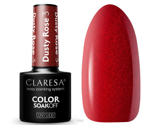 Claresa Lakier Hybrydowy 3 Dusty Rose 5 ml