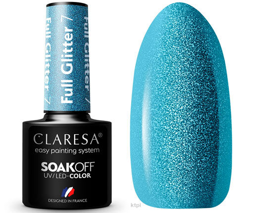 Claresa Lakier Hybrydowy 7 Full Glitter 5 ml