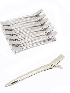 Iza Klipsy Fryzjerskie Metalowe 12 szt. 9 cm