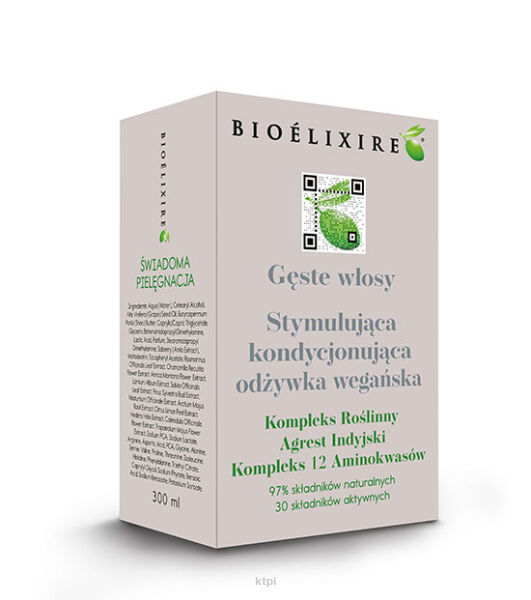 Bioelixire Odżywka wegańska Gęste włosy 300ml