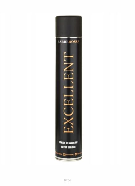 BARBEROSSA Lakier do włosów EXCELLENT Extra Strong bardzo mocny PREMIUM 750ml