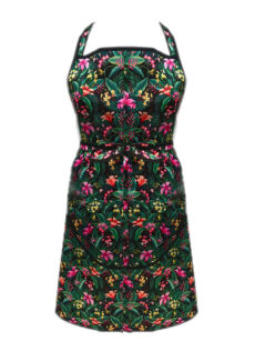 Rena Fartuszek Fryzjerski Tropical print Zielony