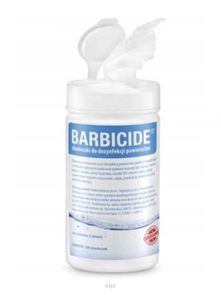 BARBICIDE Chusteczki do dezynfekcji powie. 100szt