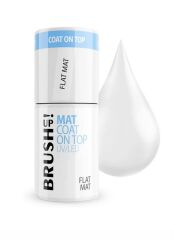 BRUSH UP! Matowy top hybrydowy Mat Coat On Top: Flat Matt 5 ml