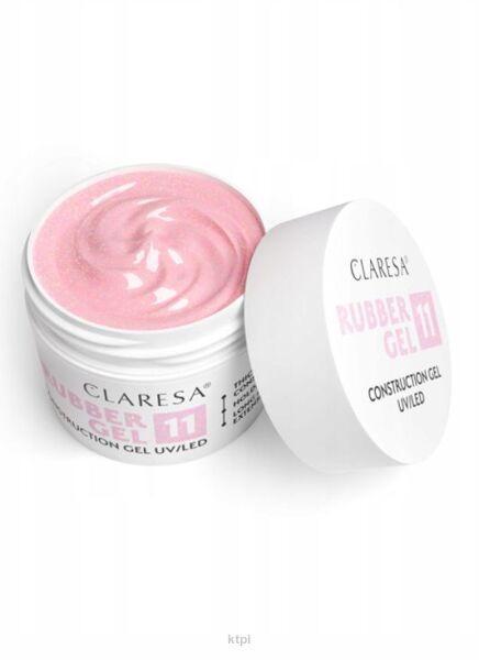 Claresa Żel Budujący Rubber żel do paznokci 11 UV/LED do przedłużania 45 g