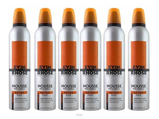 Evin Rhose Zestaw 6 Pianek Do Włosów Extra Mocna 300 ml