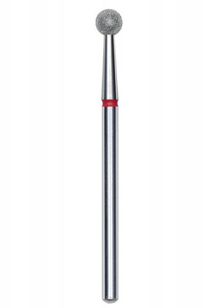 STALEKS PRO frez diamentowa kulka czerwona FA01R040 4 mm