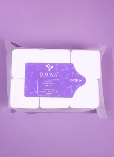 DNKA Perforowane bezpyłowe waciki 5x5cm (600 szt.)