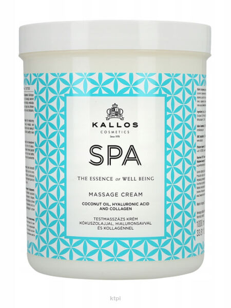Kallos SPA Krem do masażu ciała Nawilżający 1L