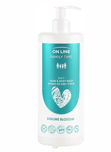 ON LINE Family Time Żel 3w1 do mycia ciała, włosów i twarzy Sublime blossom 850 ml