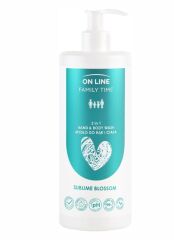 ON LINE Family Time Żel 3w1 do mycia ciała, włosów i twarzy Sublime blossom 850 ml