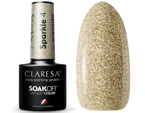Claresa Lakier Hybrydowy 4 Sparkle 5 ml