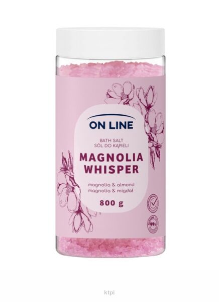 ON LINE Magnolia Whisper sól do kąpieli 800 g