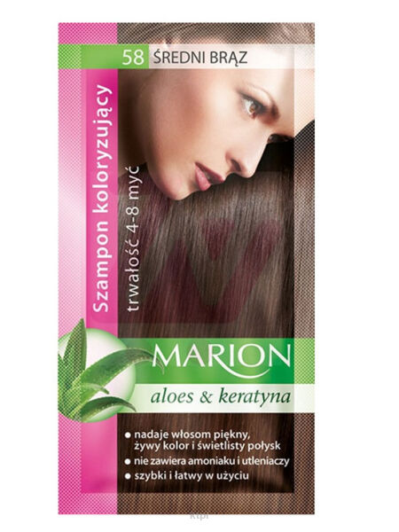 Marion Szampon koloryzujący 58 średni brąz 40 ml