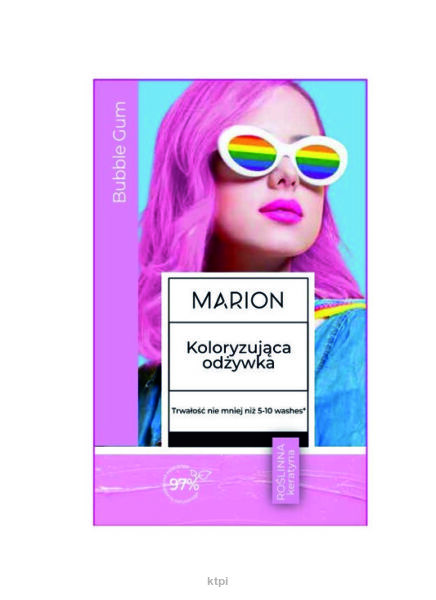 Marion odżywka koloryzująca do włosów 5-10 myć Bubble Gum różowa 35ml